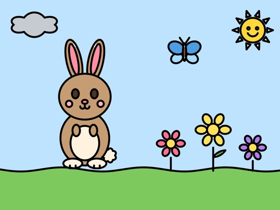 Bunny in a meadow